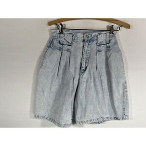 Vintage Mervyns Womens Mom Jean Shorts Acid Wash High Rise Size 6